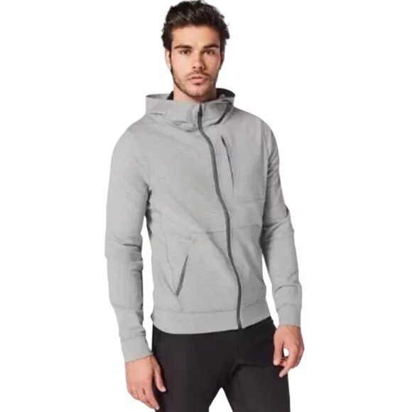 Lululemon grey city sweat full zip hoodie size S - Picture 1 of 14